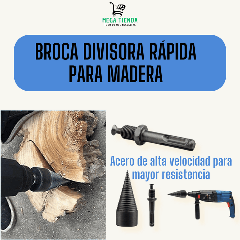 Broca Divisora Rápida para Madera™️