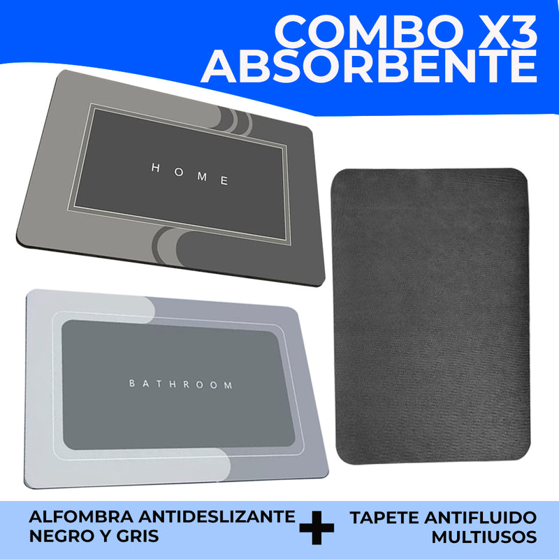 Combo Tapetes Absorbentes - COMPRE 1 LLÉVE 3 ™