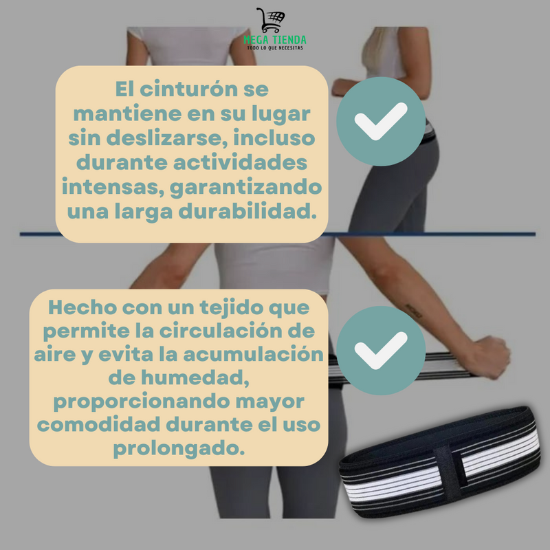 Cinturon Ajustable de Soporte Lumbar™