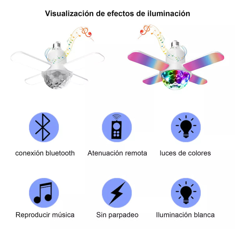 Lámpara de Música Bluetooth: Iluminación y Sonido™