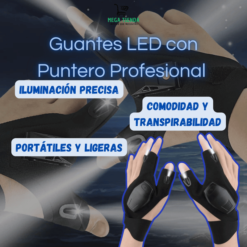 Guantes LED con Puntero Profesional™️