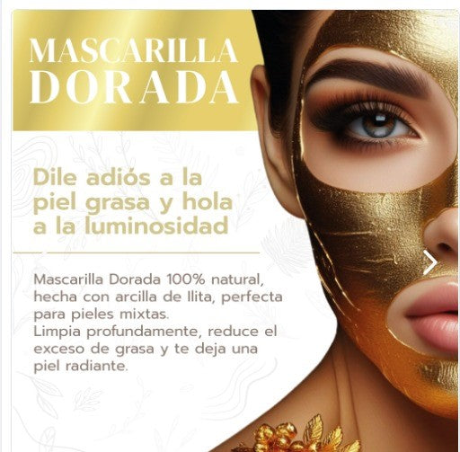 Mascarilla Dorada™- Limpieza profunda