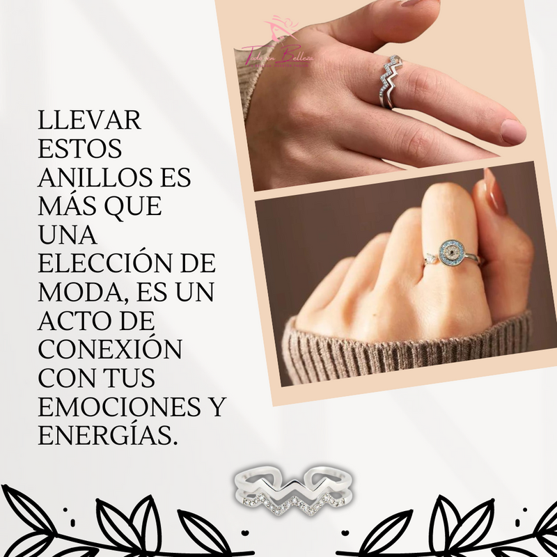 Kit de Anillos - Infinito, Protección y Confianza