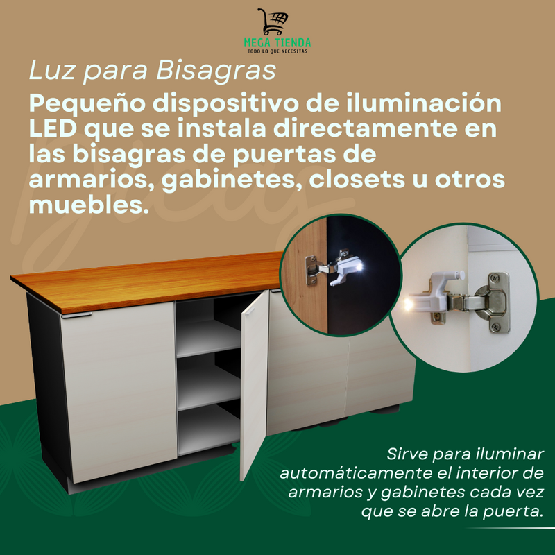 Luces Para Bisagras™- Paquete de 10