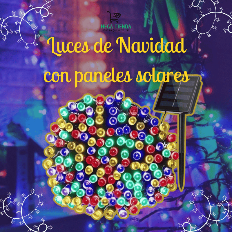 Luces de Navidad con paneles solares™️