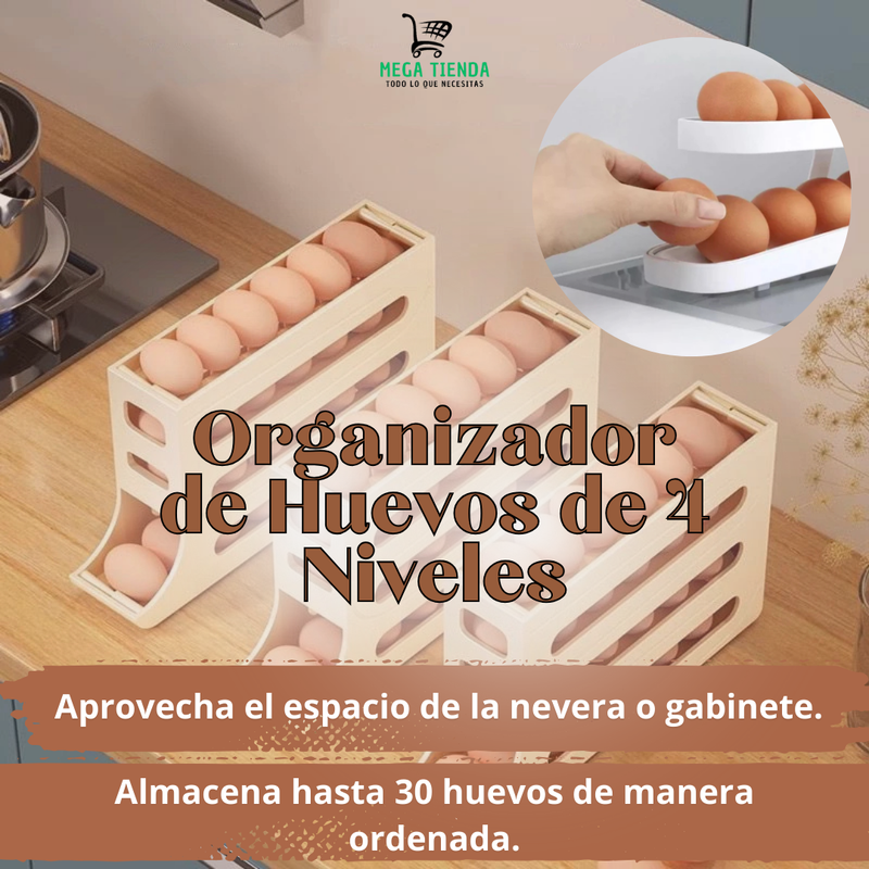 Organizador de Huevos de 4 Niveles™️