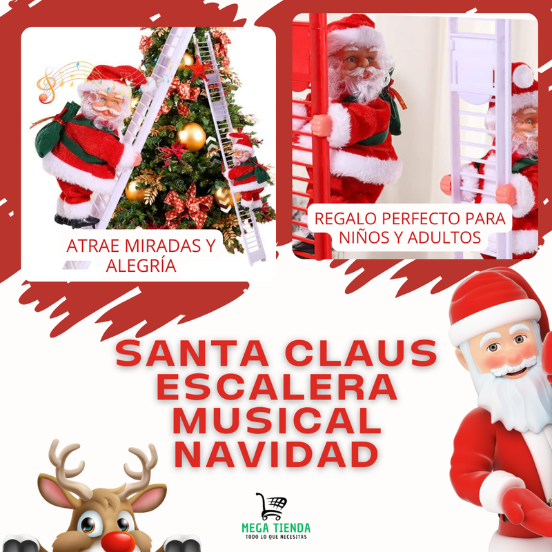 Santa Claus Escalera Musical Navidad™️