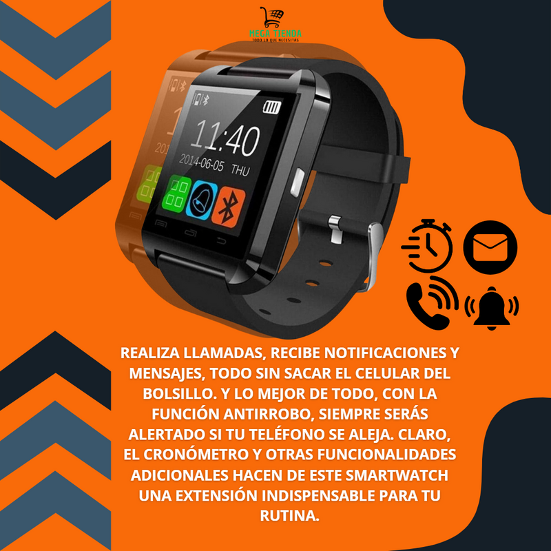 Smartwatch U8™- Estilo y Funcionalidad