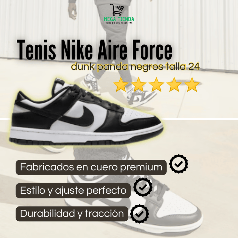 Tenis Nike Aire Force Dunk Panda™️